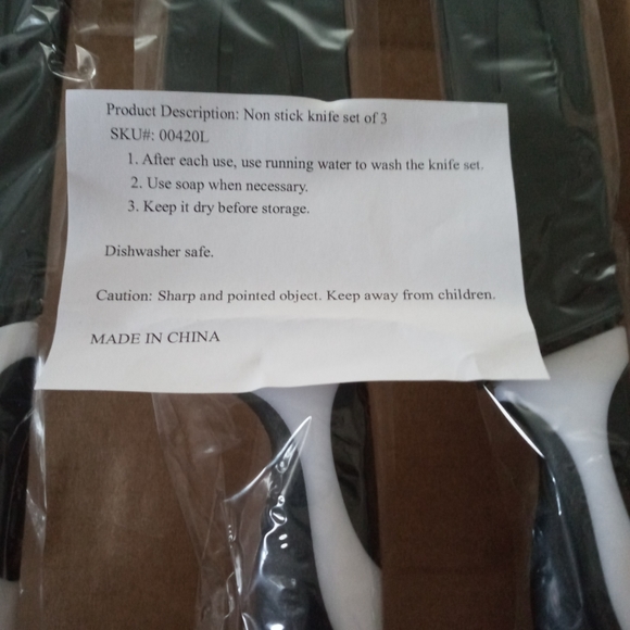 Jean Patrique Professional 3-Piece Non Stick Knife Set (Midnight/Ivory) - Picture 4 of 4